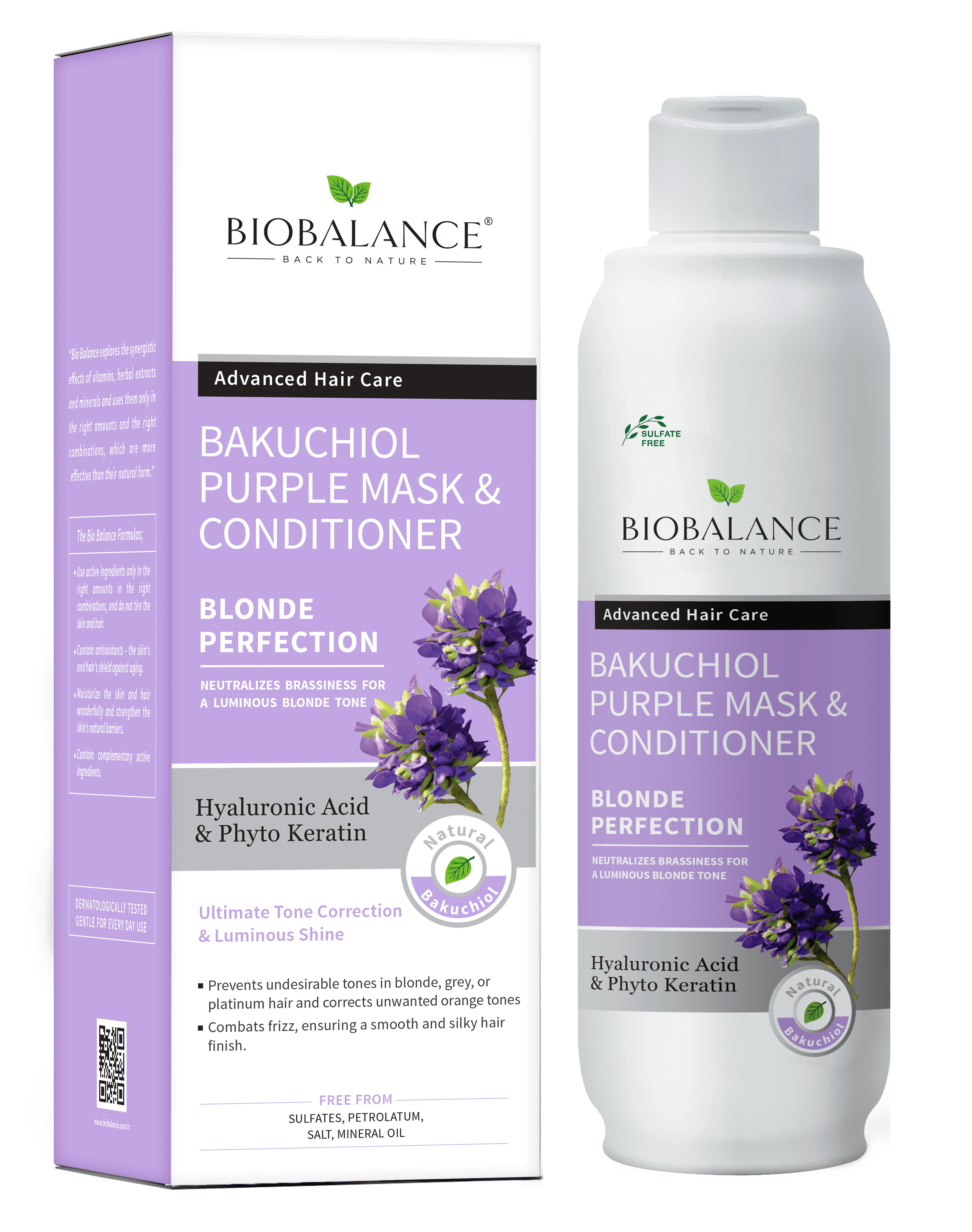 Bakuchiol purple mask and conditioner