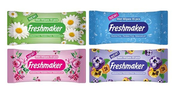 Freshmker Pocket Flower wet wipes