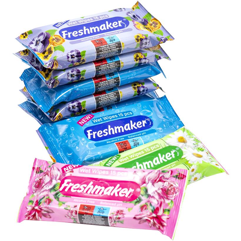 Freshmker Pocket Flower wet wipes