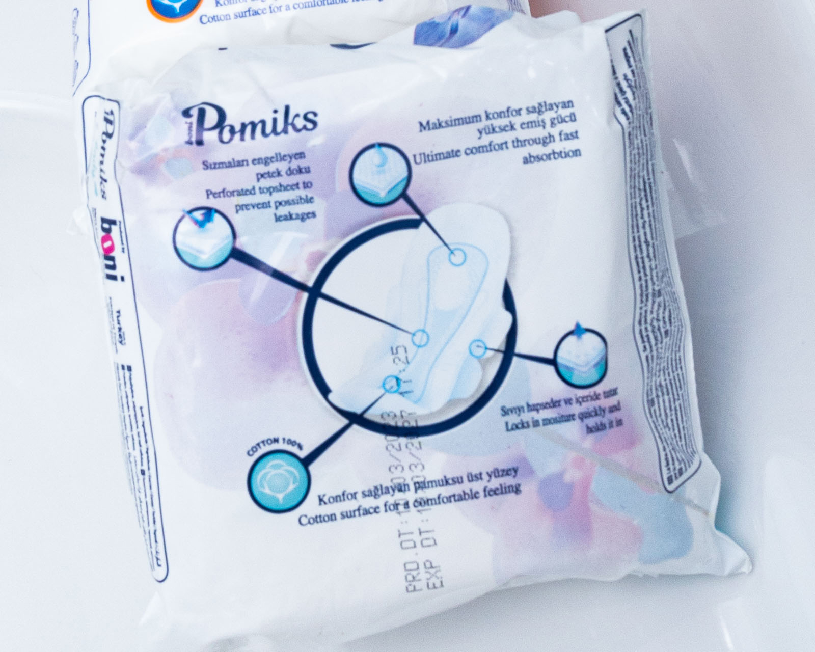 Sanitary pad pomik lady  long